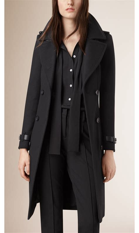 burberry women's wool long coat size m|Burberry coat women's outlet.